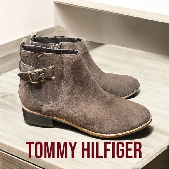 Tommy Hilfiger “terez” size 7.5 zip ankle bootie, beautiful chocolate brown NWOB - Picture 12 of 15